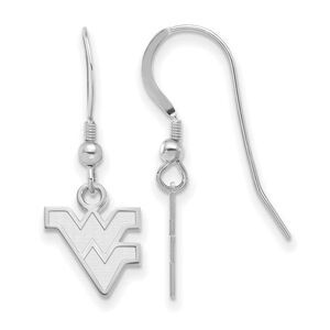 Sterling Silver West Virginia University XS Tiny Dangle Wire Earrings